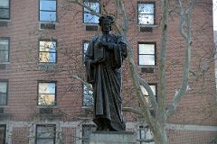 09-2 Statue Of Dante By Ettore Ximenes In Dante Park Across From Lincoln Center New York City.jpg